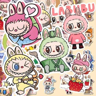 🍀限時低價🍀80張拉布布貼紙 Labubu 泡泡瑪特貼紙 獎勵貼紙 手帳素材 可愛錶情包 筆電貼紙 行李箱貼紙 手機殼