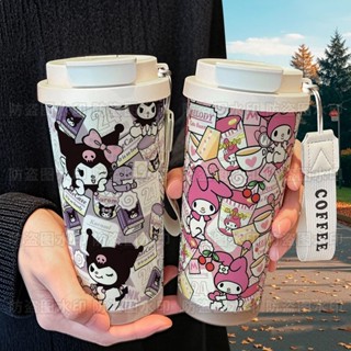 🔥桃園出貨🔥庫洛米一番賞美樂蒂一番賞可愛保溫杯316不銹鋼大容量雙飲吸管水杯車載咖啡杯