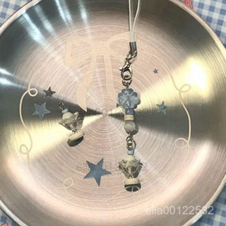 ✨臺灣出貨✨迷你卡愛吊飾 文青手作感 古玩串珠小吊飾 手作串珠自製少女心簡約ins手機鏈可愛咕本卡包包掛件
