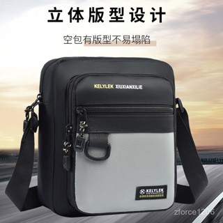 「🌟蝦皮top」2025新款男士牛津布防水單肩斜挎包手機包戶外運動大容量揹包 73G2