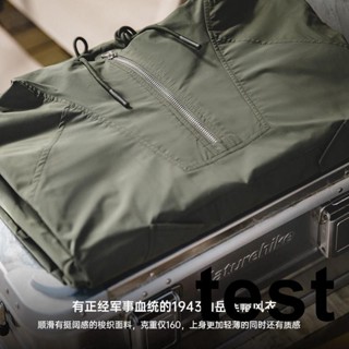★夜夜生活館★軍事戰術山系機能春季輕薄風衣美式復古日系寬鬆連帽甲板服夾克男CBV