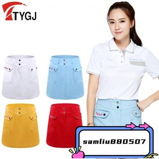 TTYGJ GOLF 高爾夫服裝 女士短裙 運動裙防走光褲裙 夏季半身裙子 高爾夫短裙 運動短裙 女生百褶裙 A字裙