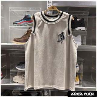 ✨限時低價✨夏季大碼300斤男士美式運動字母刺繡休閑寬松背心球衣無袖T恤坎肩Xgu88~