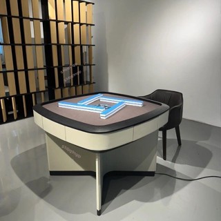 馬鞍皮自動多功能棋牌桌電動麻將桌第三代旋風機詢運費6.12