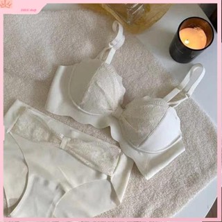 DIKK shop🎀日系甜美內衣女小胸集中爆乳顯大無鋼圈舒適防下垂無痕少女內衣罩套裝無鋼圈內衣性感爆乳小胸內衣少女內衣