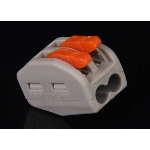 《707》2孔 電線連接器 快速接線端子接頭 軟硬導線 萬能建築接線端子 PCT-212