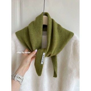 ⚡️限時下殺⚡️英國原單小眾品牌含羊毛針織三角巾女頭巾針織圍巾多功能保暖百搭 91XK