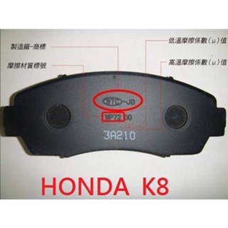 (BUBU安全制動) 五泰 WTC-JB 來令片 煞車皮 ( HONDA K8 )