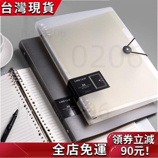臺灣發貨 A4/B5/A5活頁本外殼 內頁替芯 透明活頁夾 活頁本空殼 8孔活頁本封皮 搭扣活頁筆記本 手帳本 60頁活