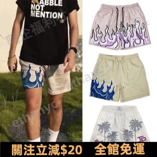 臺灣熱賣🔥S-5XL 美式短褲 籃球褲 美式籃球褲 五分褲短褲 假兩件美式印花潮流寬鬆短褲 男士街頭嘻哈網眼籃球短褲