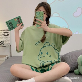 臺灣出貨 120KG胖MM大碼睡衣女 短袖睡衣 可愛睡衣 卡通睡衣 韓版睡衣 夏天睡衣 大尺碼睡衣 女生睡衣 寬鬆睡衣