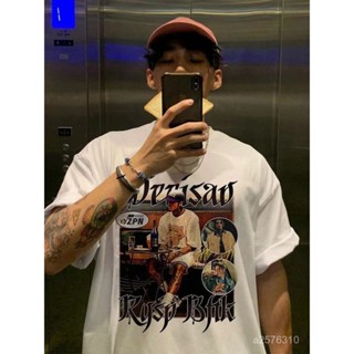 爆款熱賣❤夏季t恤西海岸潮牌嘻哈美式複古人物頭像休閒純棉短袖男款ins上衣 FJQT