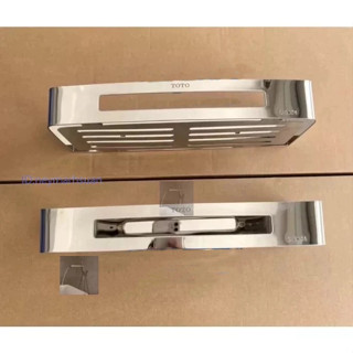 臺灣-現🔥實拍！全新TOTO浴室304不銹鋼雙層置物架 衛生間收納架淋浴室沐浴露洗髪水架