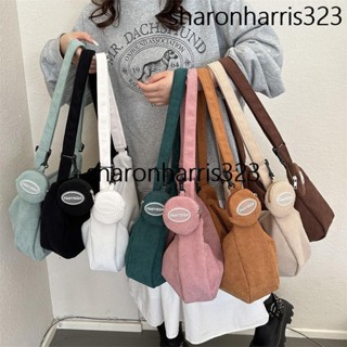 <斜揹包> 餃子包 女日系ins百搭 斜揹包 燈芯絨休閒大容量學生上課通勤斜揹包