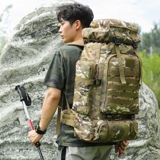 【臺灣出貨】🌟熱銷爆款 登山包 戶外揹包 軍用戰術包 機能運動包 旅遊揹包 雙肩包 旅行揹包露營超厚防水耐刮雙肩後揹包