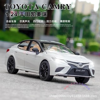 1:24 Toyota 豐田 Camry 凱美瑞 模擬合金車模 聲光回力開門 收藏擺件●M4
