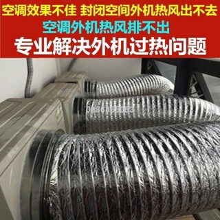 桃園出貨👋空調外機排導風管萬嚮通風口導流導風罩掛機室外機定製散熱改風嚮
