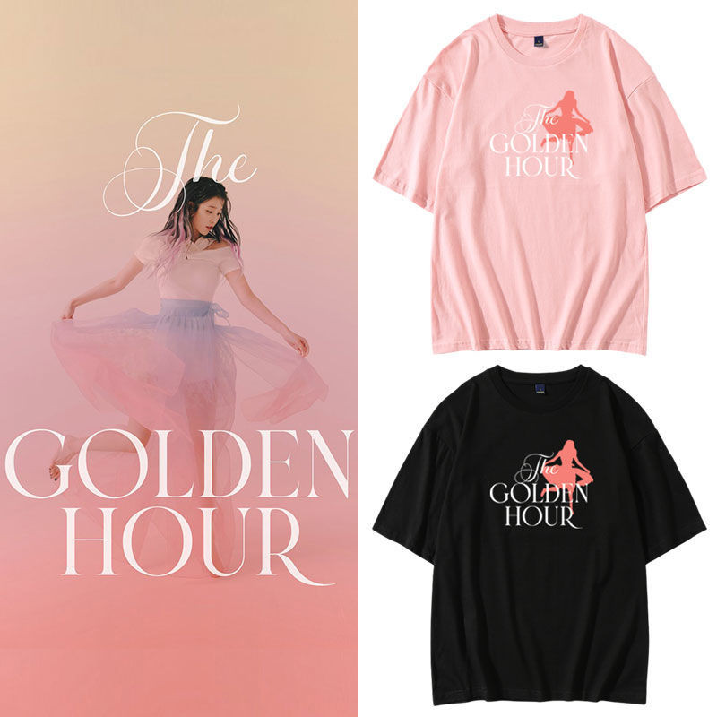 李知恩IU The Golden Hour演唱會周邊應援同款短袖T恤打歌衣服