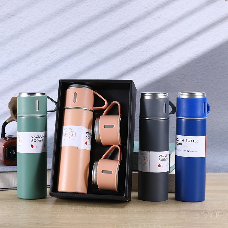 Thermos Cup set Double-Layer Stainless Steel Vacuum flask Se