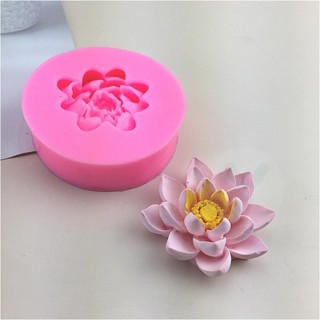 [兒童精選]3d蓮花矽膠模具巧克力模具慕斯蛋糕模具石膏冰盤環氧香薰手工皂蠟燭模具蛋糕裝飾品模具diy烘焙模具