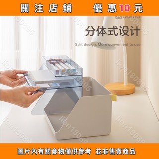 桌面檔案架塑膠檔案框辦公收納架加厚多層檔案夾架收納盒書架#lion180895