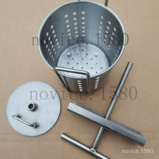 臺灣出貨-附發票】不銹鋼壓蜜機小型榨蜜機 機中 壓榨機取蜜機 槽手動榨汁機