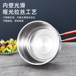 【新品推薦】直供 18cm蒸煮湯鍋燃氣灶電磁爐通用鍋加厚嬰兒輔食奶鍋 禮品