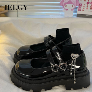 IELGY 瑪麗珍皮鞋女英倫風厚底日系jk鞋復古法式洛麗塔學院風