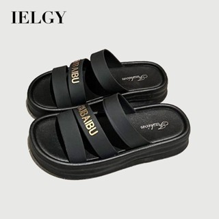 IELGY 夏季時尚厚底 2025 沙灘休閒拖鞋女式防滑