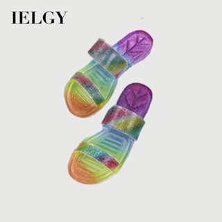 IELGY 夏季新款透明水晶涼鞋女學生女士家用防滑