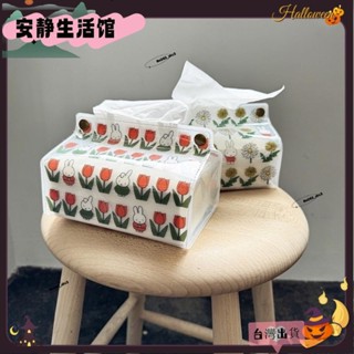 ❤臺灣出貨+發票❤日本 新款 Miffy米菲兔子 印花PVC透明紙巾盒 桌面平板抽紙收納盒 車用家用抽取式紙巾套❤熱銷❤