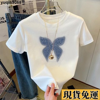 🌸限時免運🌸 韓係穿搭多巴胺氣質印花純棉短袖T恤女寬鬆顯瘦百搭夏季新款學生時尚休閒簡約隨性運動圓領上衣韓版