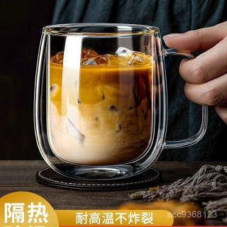 ✨臺灣出貨✨ 雙層玻璃杯 雙層杯 雙層隔熱杯 高硼矽 水杯 咖啡杯 馬克杯 杯子 啤酒杯 耐高溫玻璃杯