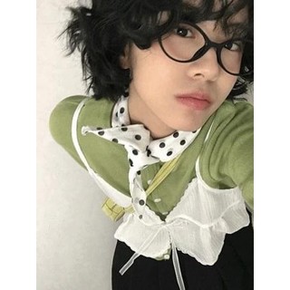 Codibook｜韓國 DAILYJOU 蕾絲拼接開襟無領長版背心上衣［預購］無袖 針織外套 女裝