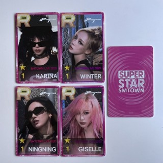 ⭐韓國代購正版⭐aespa smtown家族30週年遊戲卡 同款小卡 柳智敏金冬天寧寧吉賽爾