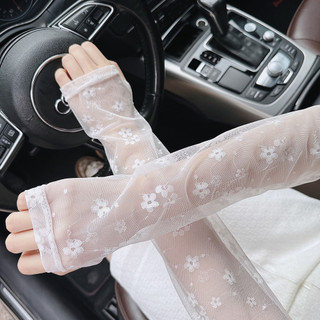 防曬袖套✨ 冰絲涼感 CHUXINSTILL品牌甜美蕾絲袖套女夏季寬松顯瘦薄款鏤空疊穿冰袖 冰袖 冰套 冰絲袖套