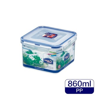【聖寶】樂扣樂扣 Lock&Lock 耐熱微波PP保鮮盒-正方形(HPL855) 860ml/134x134x88mm
