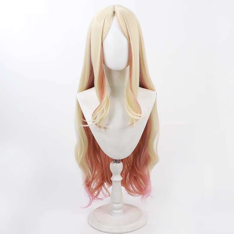 加急免費 學園偶像大師 十王星南cos假髮頭皮款漸變色微卷長髮 角色扮演