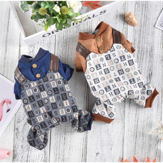 【鬼點子】現貨 寵物用品 冬季新款 S-2L 狗衣服 寵物衣服 四腳款 燈心絨寵物衣 狗雨衣 中型犬 小型犬 中小型