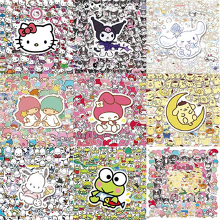 50 件裝全新三麗鷗貼紙 Hello Kitty 貼紙 Kuromi My Melody 可愛貼紙適用於女孩筆記本電腦皮