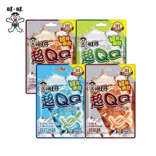💫靈韻美饌✨代購旺旺超QQ軟糖48g*4包汽水味軟糖檸檬汽水味薄荷蘇打味可樂味糖果