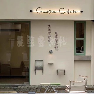 晨熙客製 客製化 亞剋力燈箱 戶外門頭 鐵藝烤漆字 服裝咖啡店 招牌 懸空led燈管背髮光字logo定做