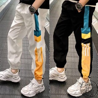 臺灣熱銷 兒童薄長褲 男童冰絲夏薄款防蚊褲兒童夏季長褲夏天運動大童男孩夏裝速幹褲子 南北生活館