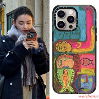 新品優惠💖明星同款iPhone16proma藝術抽象畫鏡面磁吸15pro蘋果1413保護殼