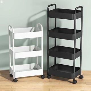 🔥cc精品小屋 【安裝快捷】小推車置物架收納用品多層落地廚房置物架客廳零食可移動臥室書架 移動置物架 移動收納架 收納架