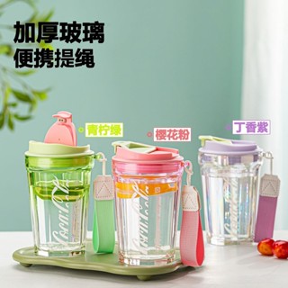 佳盾（GuardWell）八角隨行杯玻璃杯ins高階感便攜式外帶水杯高顔值咖啡杯伴手禮 MTDJ
