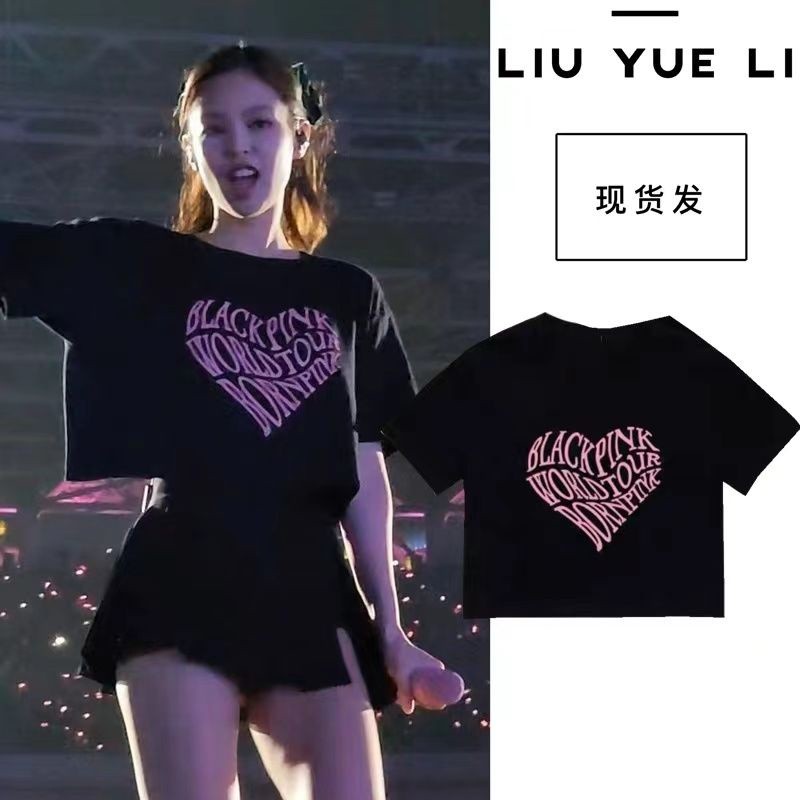 優惠🔥 BLACKPINK 亞巡2023 BORN PINK演唱會週邊衕款衣服寬鬆短袖純棉T恤 4/2