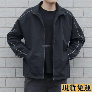 🌸臺灣出貨🌸 2025秋季夾克男士立領開衫潮流風衣百搭衣服新款韓版寬松休閑外套