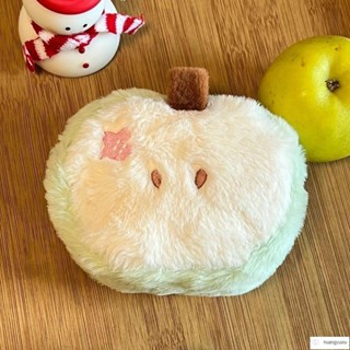 🎀臺灣出貨🎀日系筆袋 可愛毛絨青蘋果筆袋零錢大容量學生收納小包女生口紅卡通耳機禮物