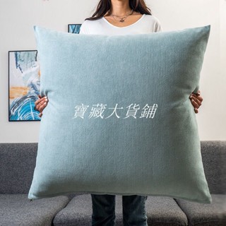 優質亞麻料靠枕套超大號靠墊套沙發抱枕套臥室枕頭輕奢腰枕床頭靠背墊 不含芯 80X80 70X70 65X65 60X60